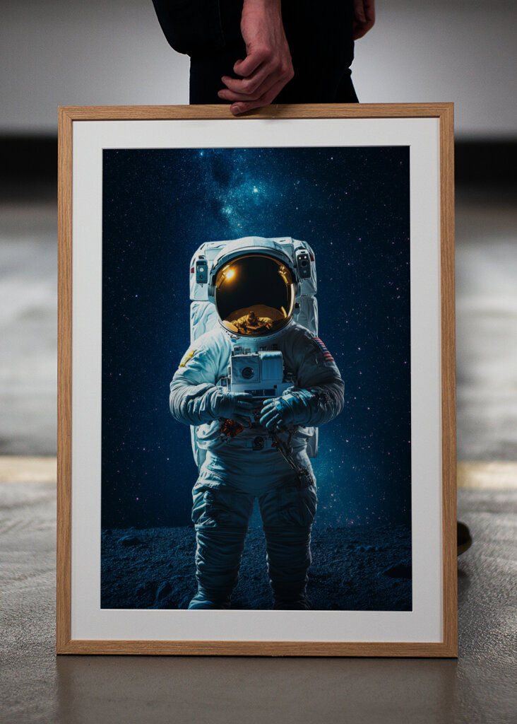 Astronauta en la Luna