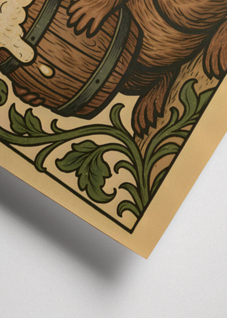 Bober Kurwa Vintage Beer Art