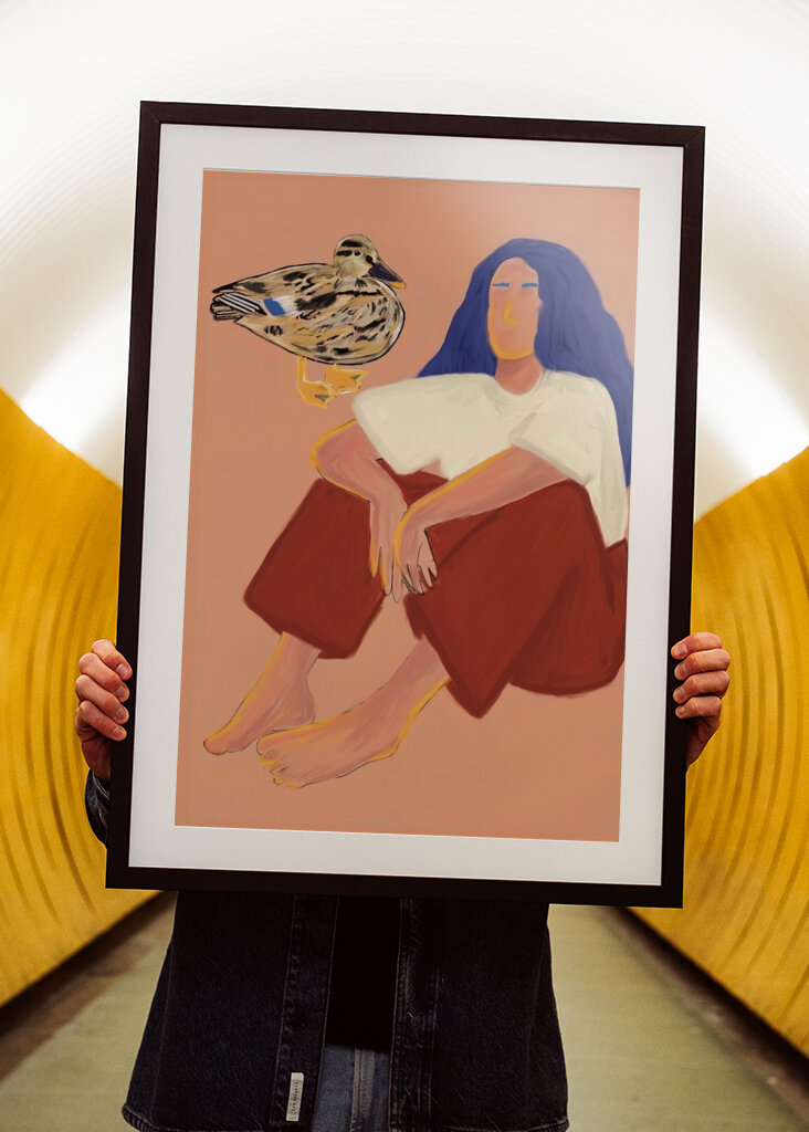 A mulher e a pata fêmea