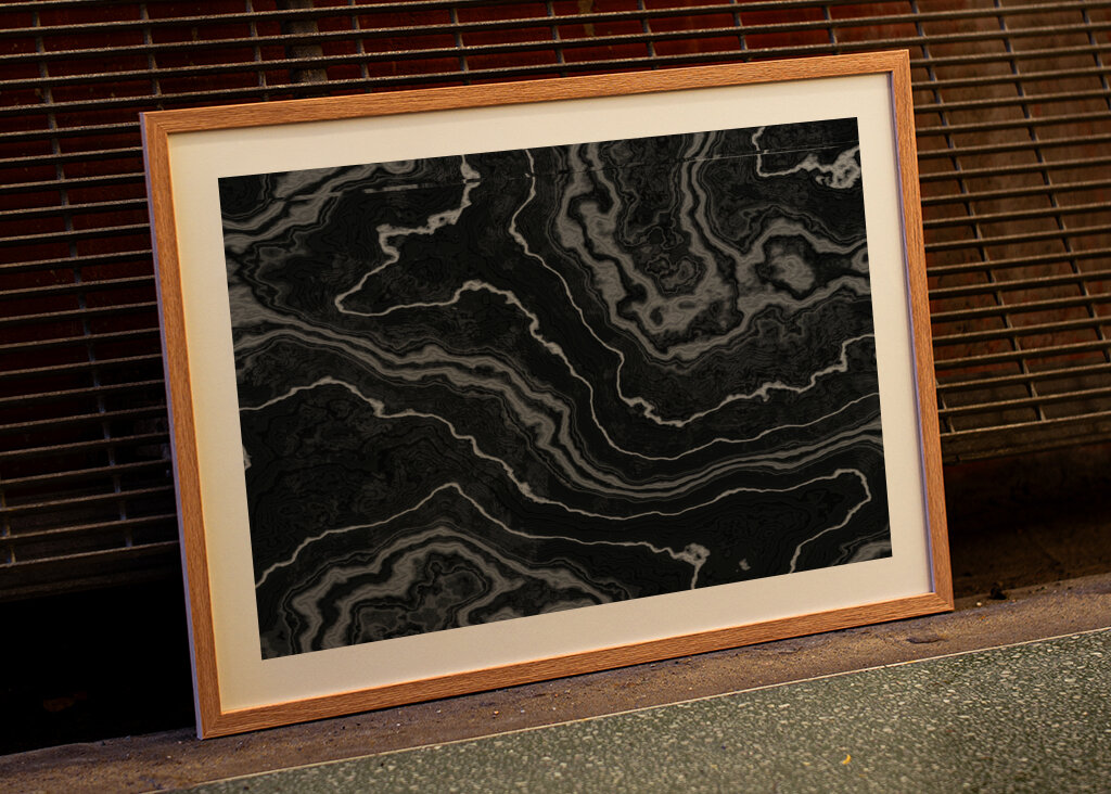 Struttura del marmo nero fossile