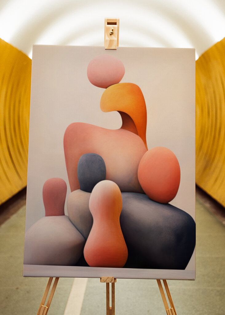 Abstract Minimalist Wart Art 1