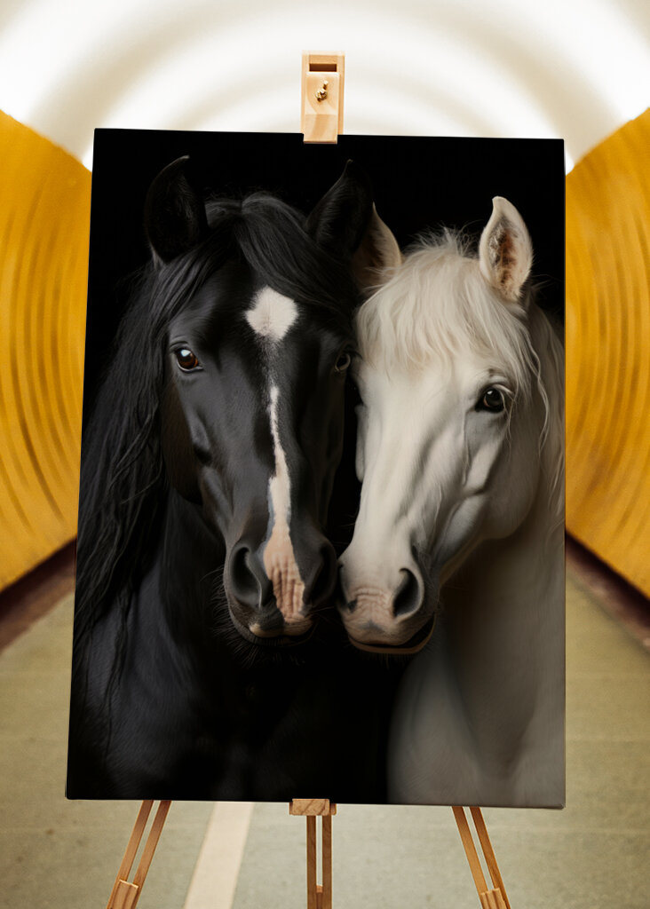 Black and White Horses 2