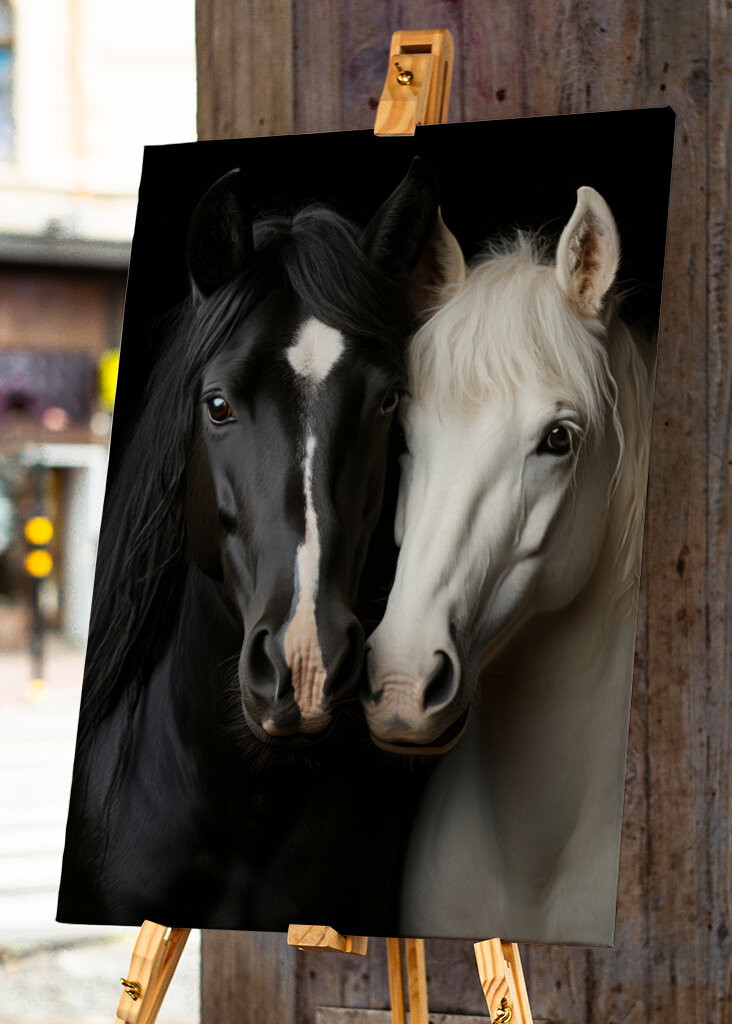 Black and White Horses 2