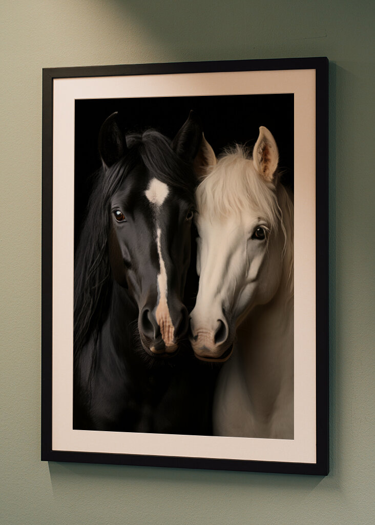 Black and White Horses 2