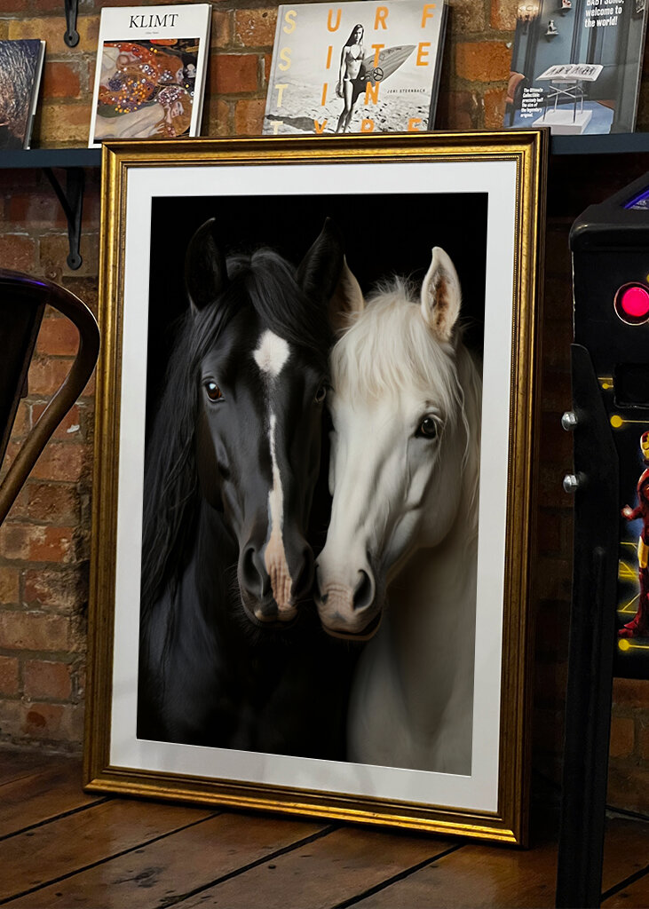 Black and White Horses 2