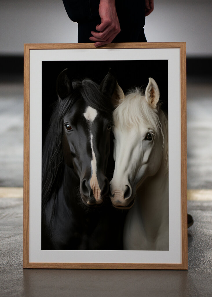 Black and White Horses 2