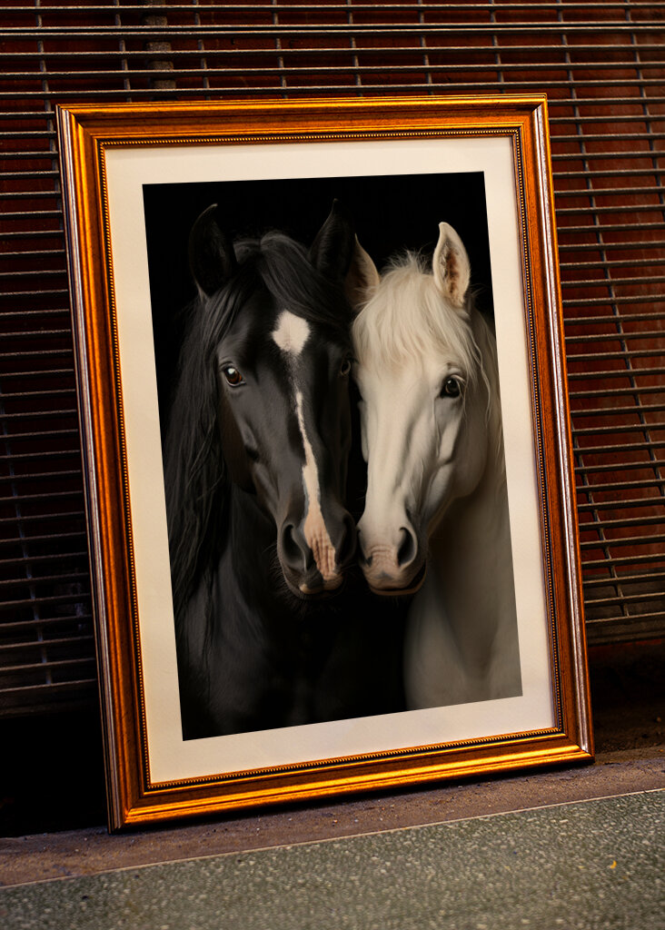 Black and White Horses 2