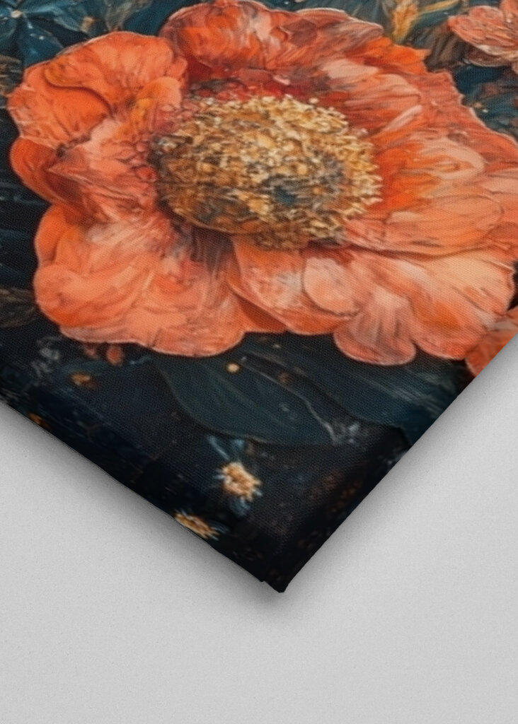 Lion the majesty of flowers