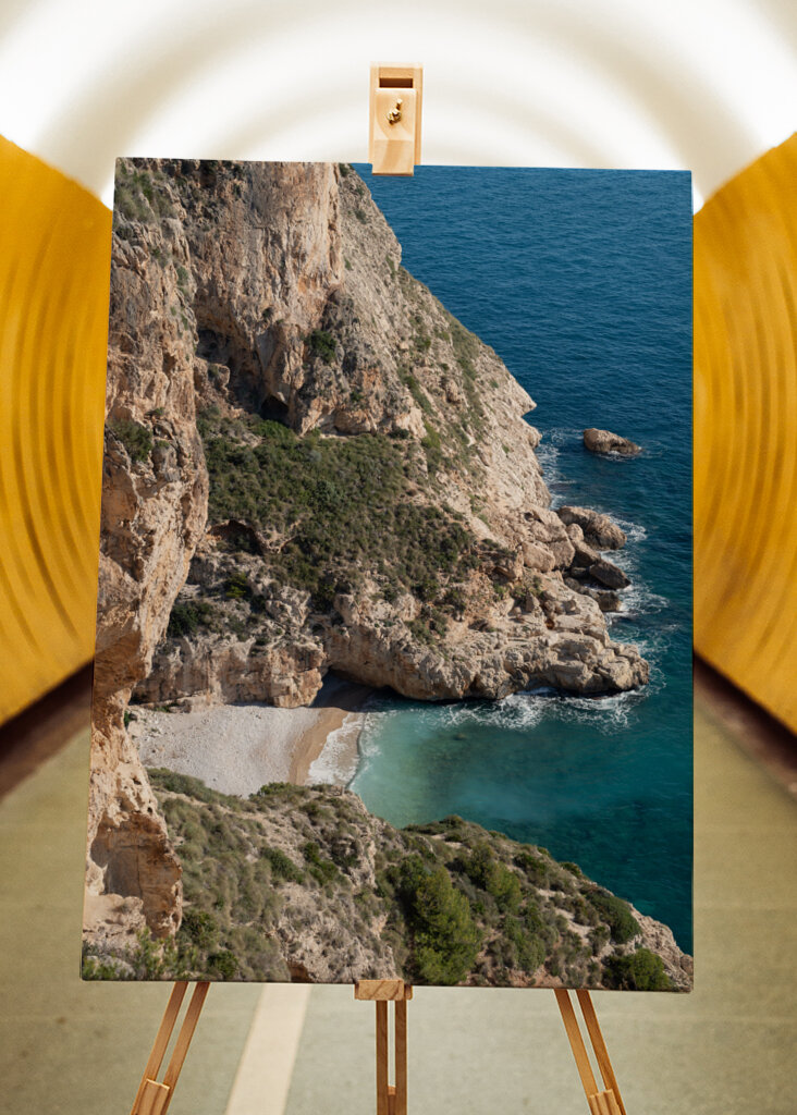 Baie sur la côte méditerranéenne