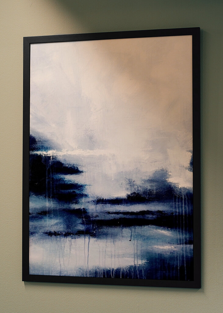 Un paesaggio piovoso