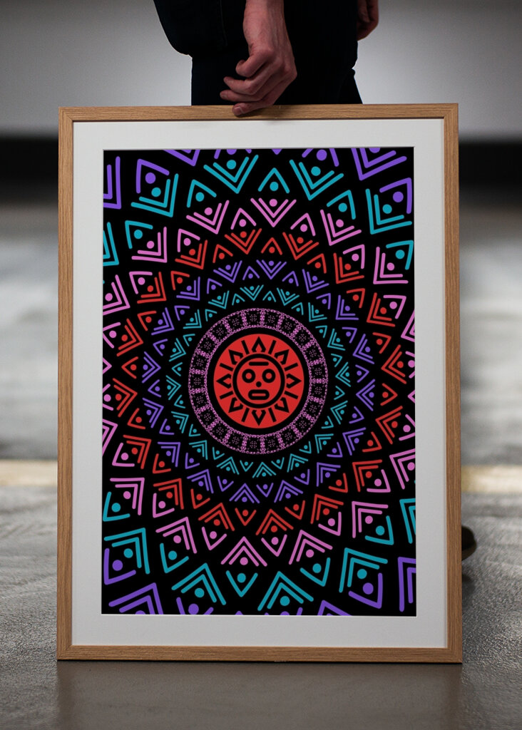 Mandala del Sol Azteca