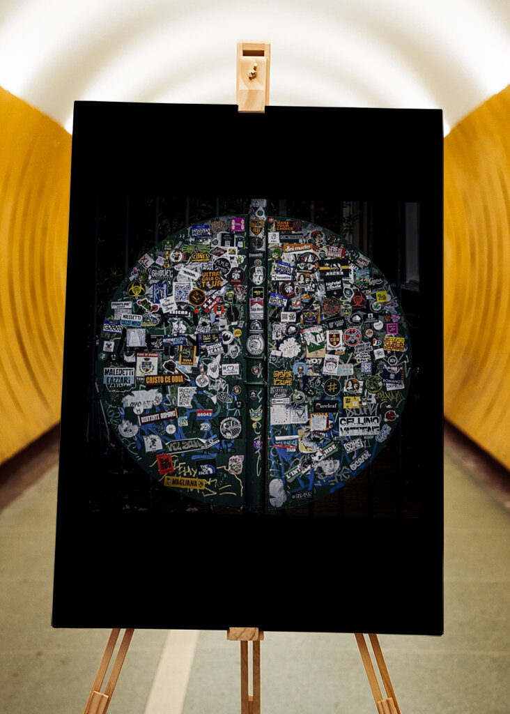 Klistermærke-verden