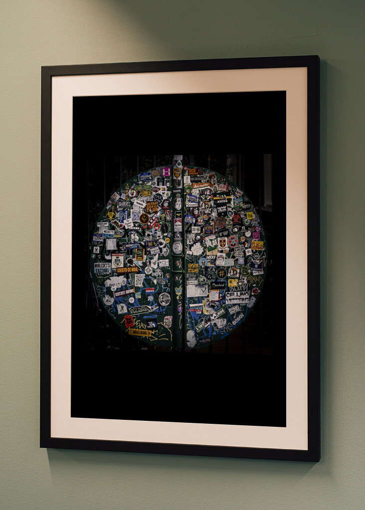 Klistermærke-verden