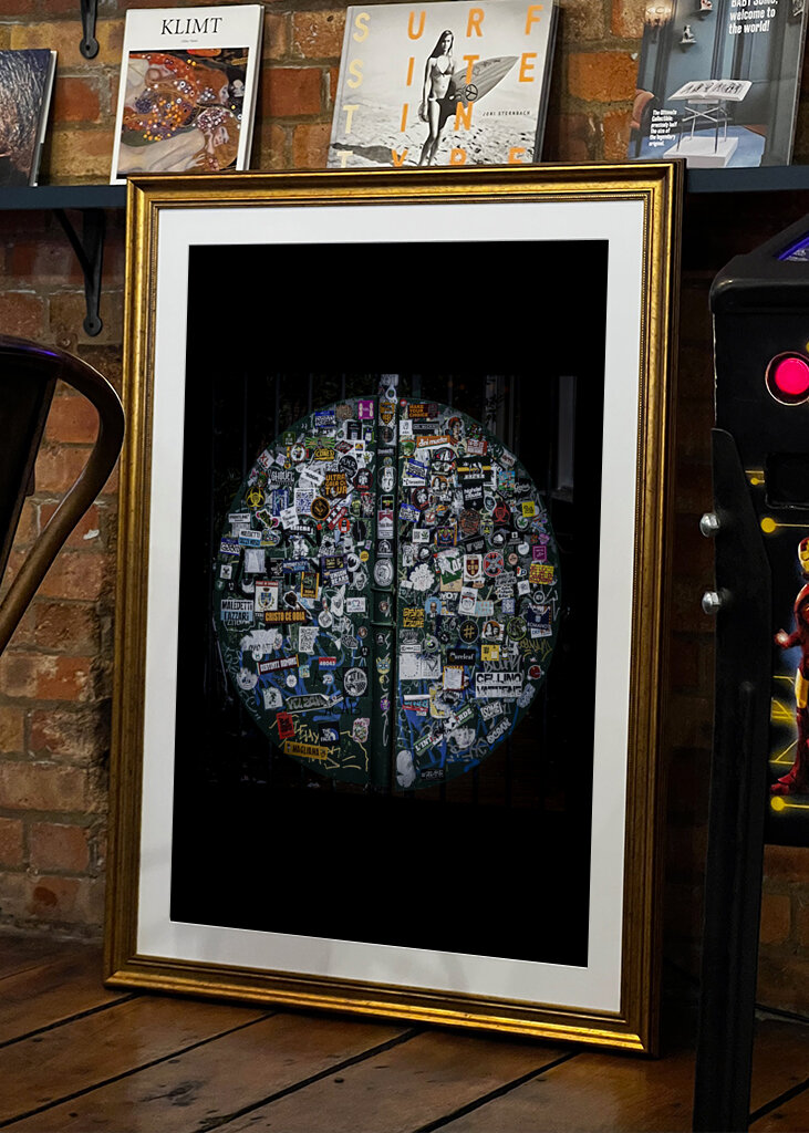 Klistermærke-verden