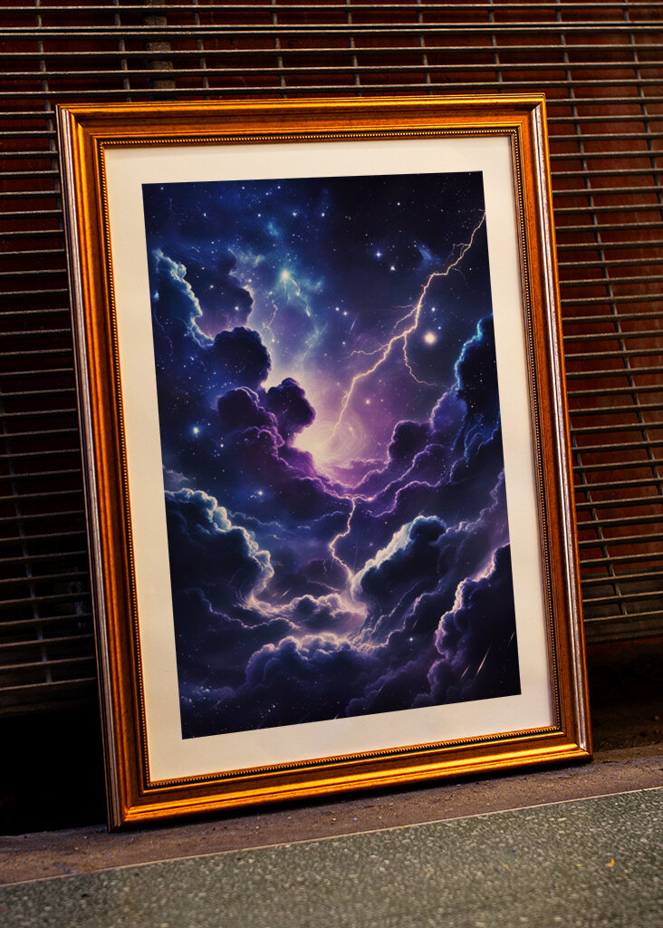 Éclair à travers la galaxie 