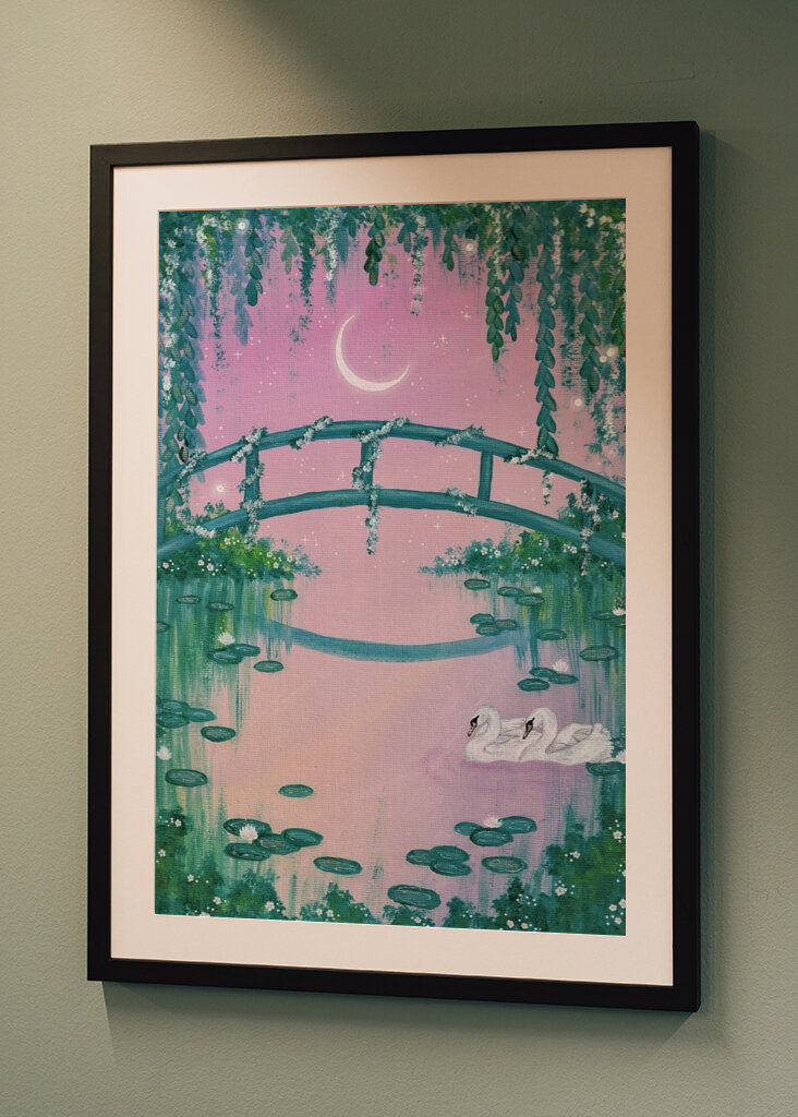 Ponte sul laghetto delle ninfee