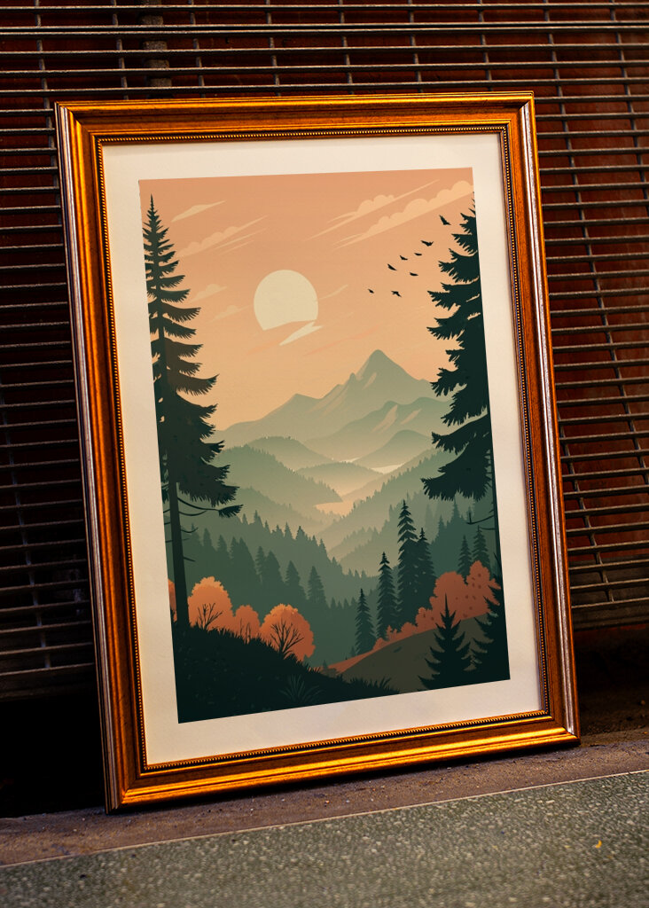 Forest by Sunset Nature