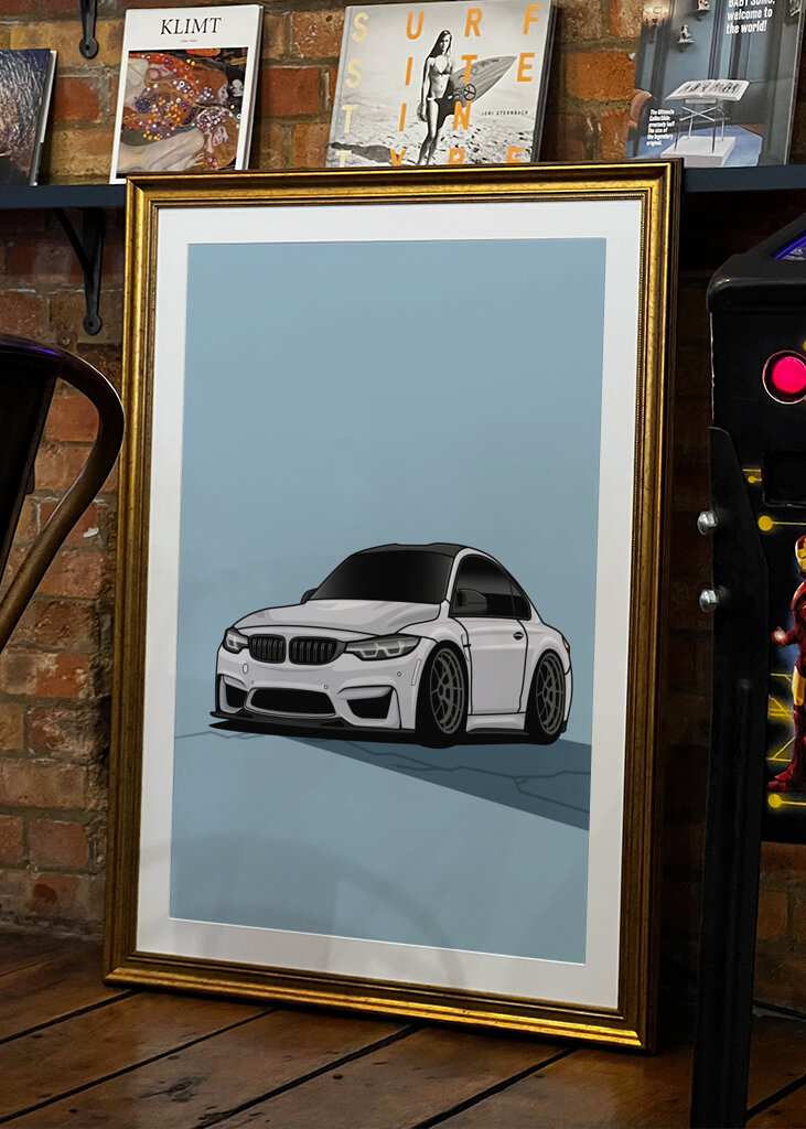 BMW M4 Cartoon