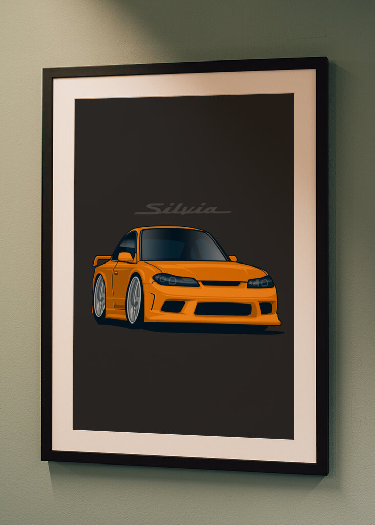 Nissan Silvia Dibujos Animados