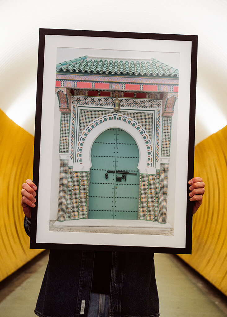 Bunte Tür in Marokko