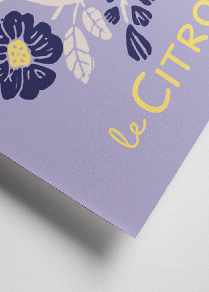 Dopamine Mid-Century Lemon Art