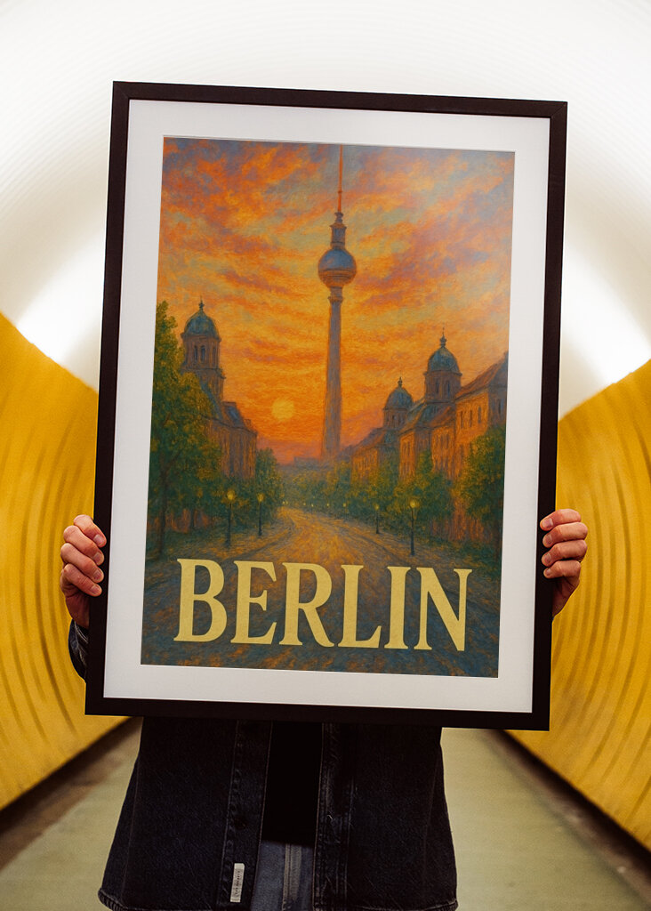 Zonsondergang Berlijn