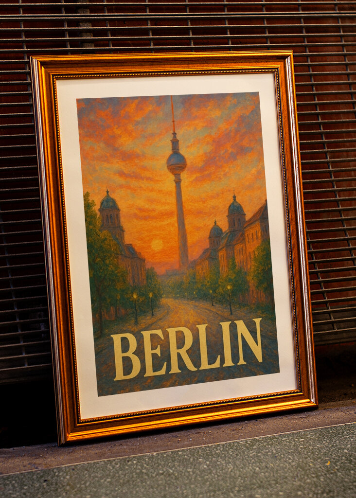 Zonsondergang Berlijn