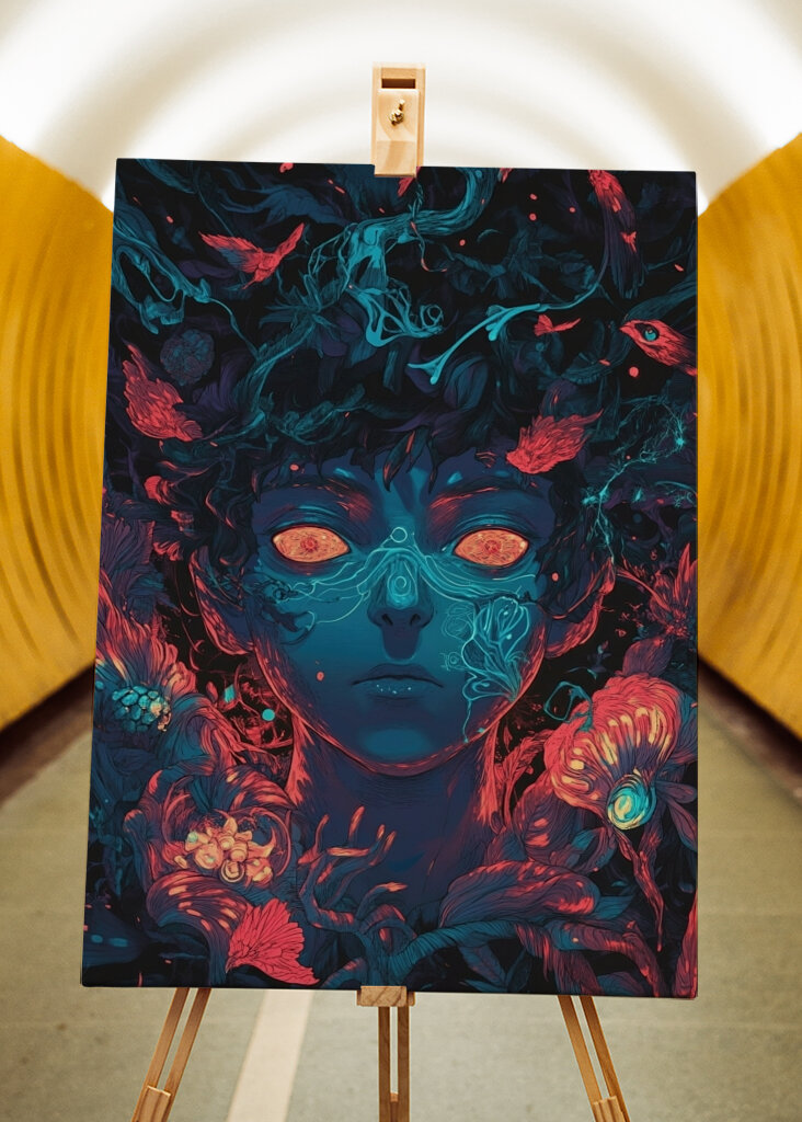 Neon Enigma: Anime Vision