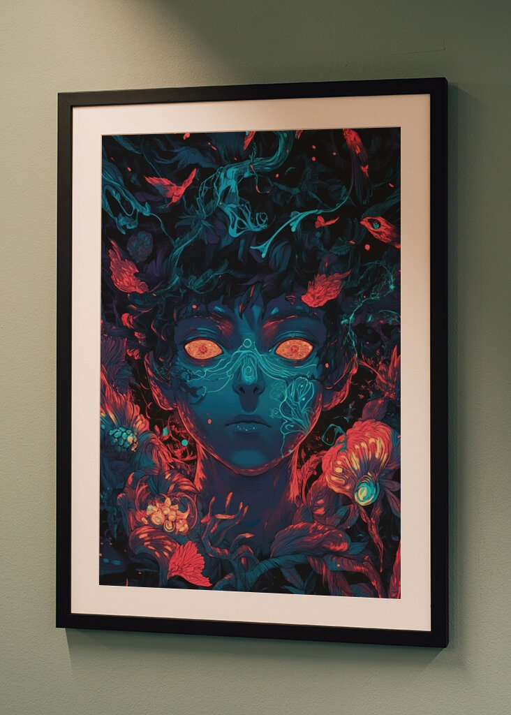 Neon Enigma: Anime Vision