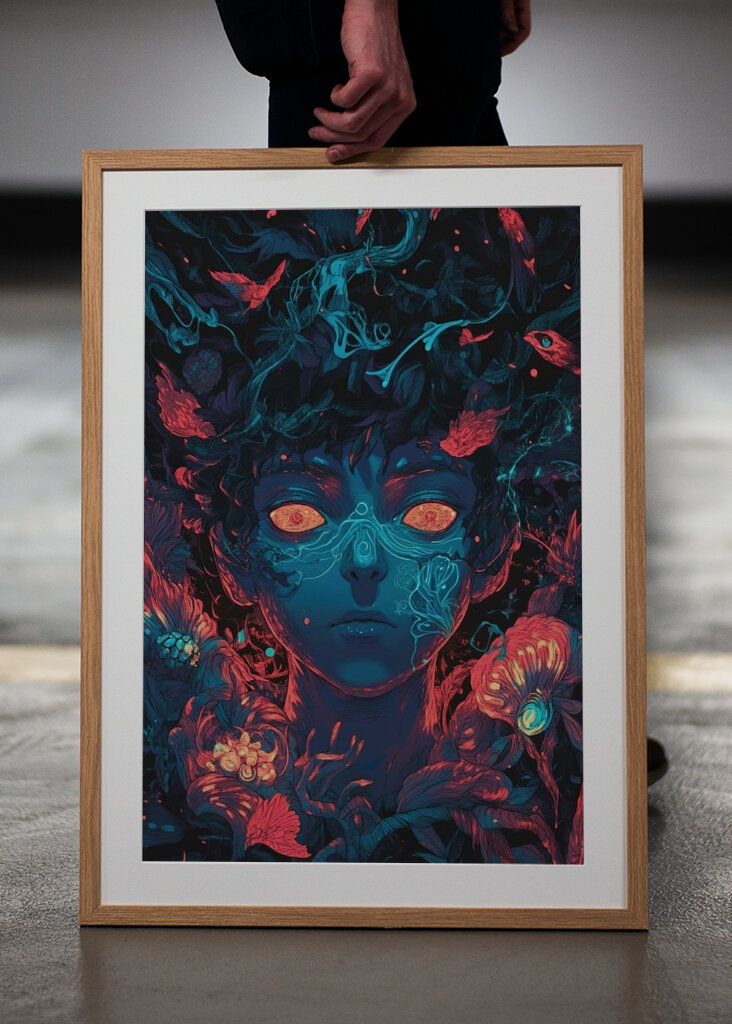 Neon Enigma: Anime Vision