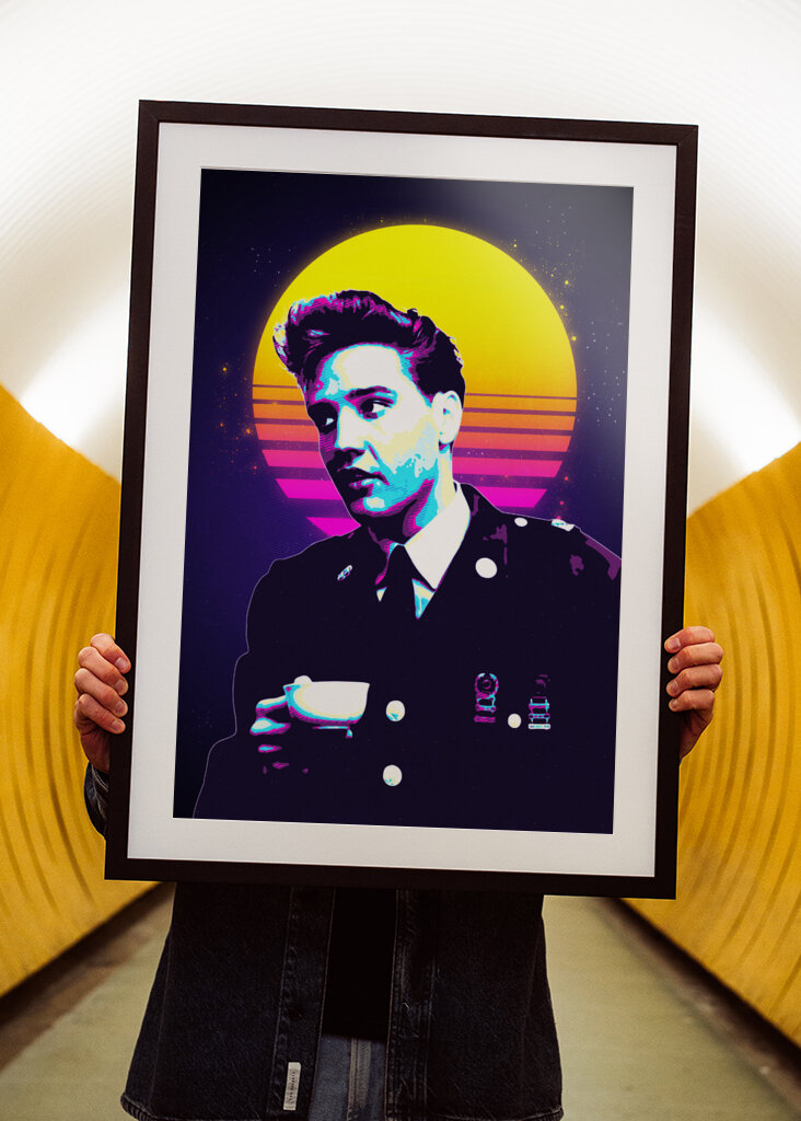 Elvis Aaron Presley retro art