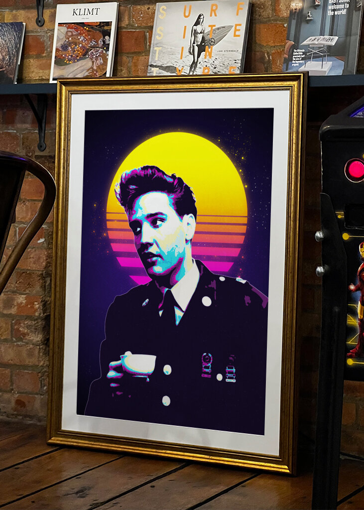 Elvis Aaron Presley retro art
