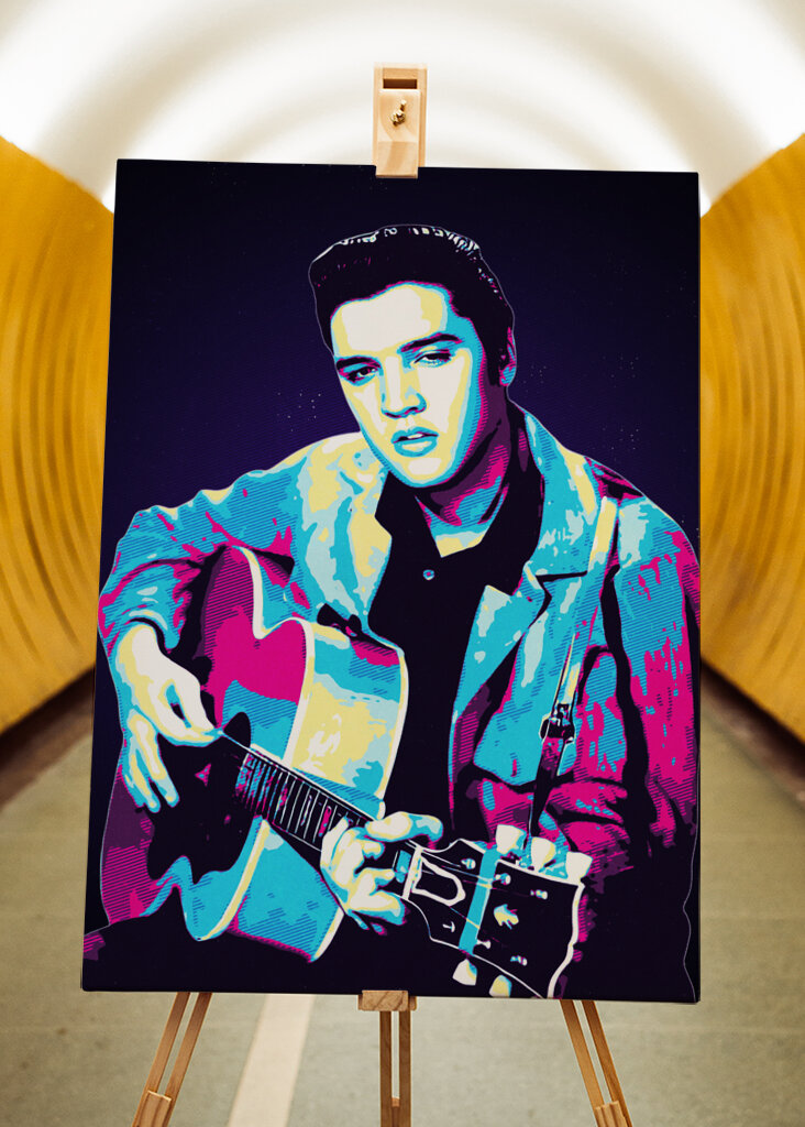 elvis retro art