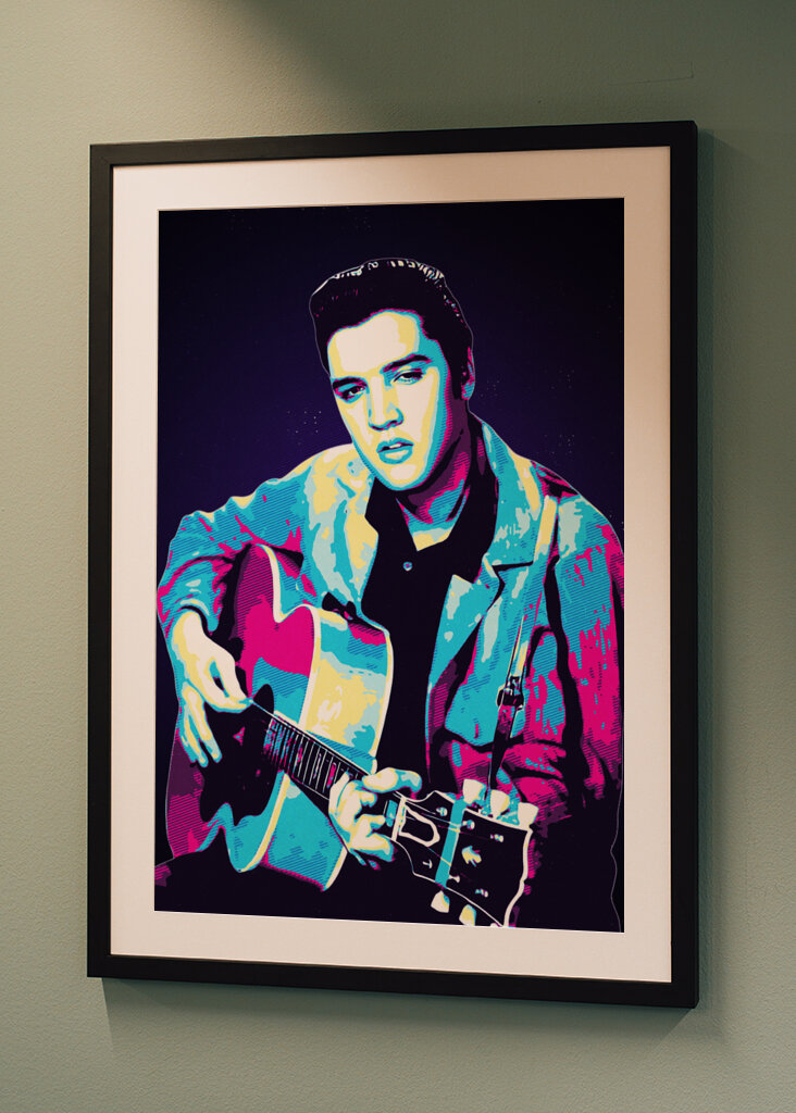 elvis retro art