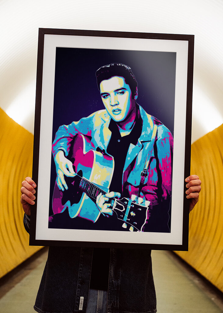 elvis retro art
