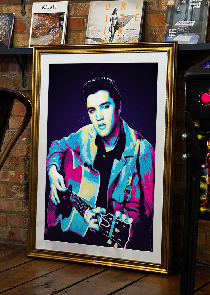elvis retro art