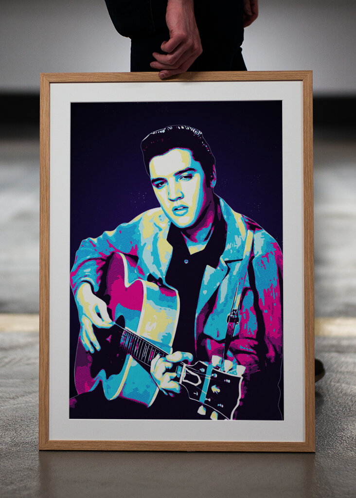 elvis retro art