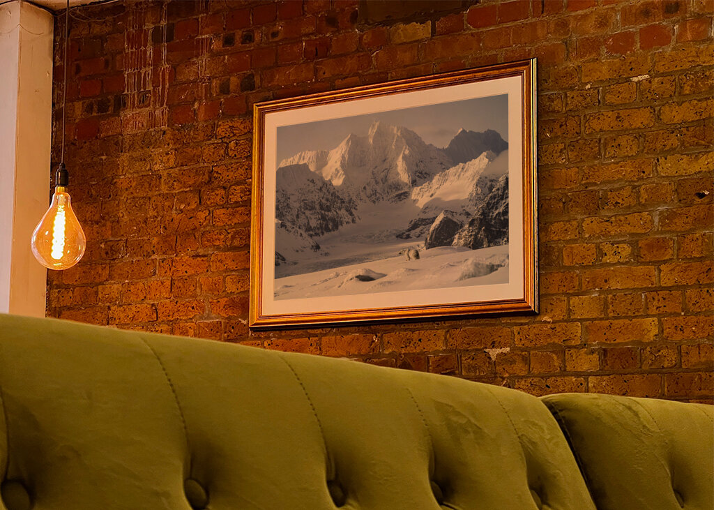 Ours polaire dans le paysage hivernal 