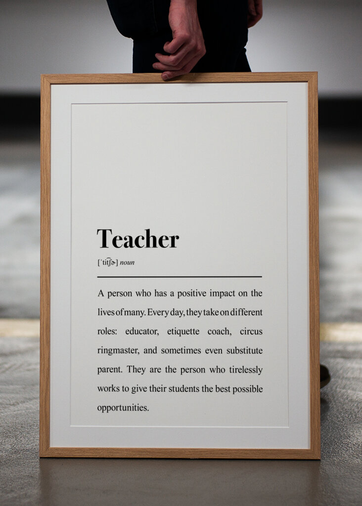 Teacher Quote Print: Thank You