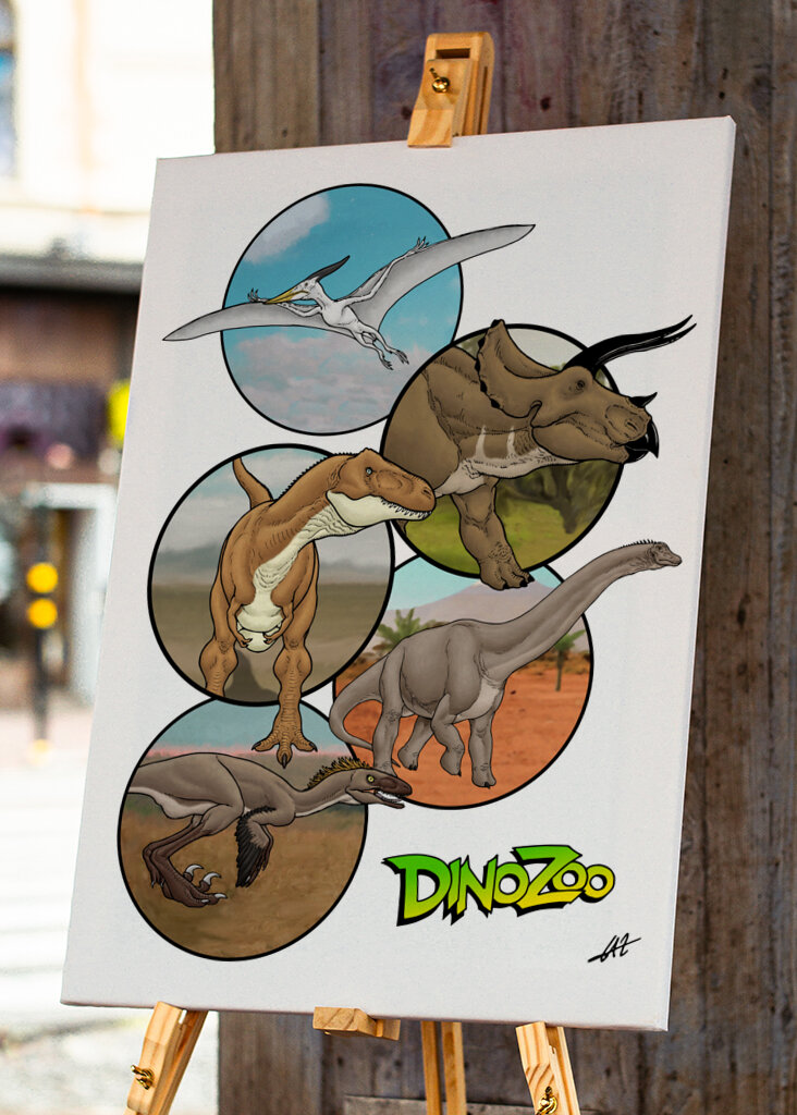 DinoZoo: Dinosaurier-Collage