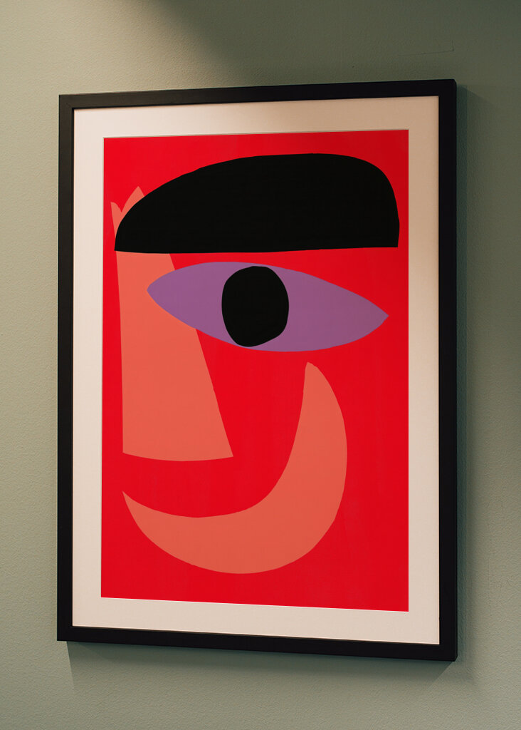 Abstraktes Selbstportrait