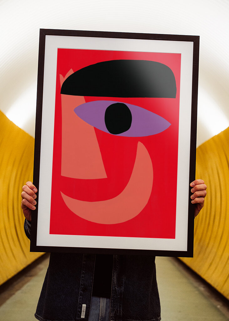 Abstraktes Selbstportrait