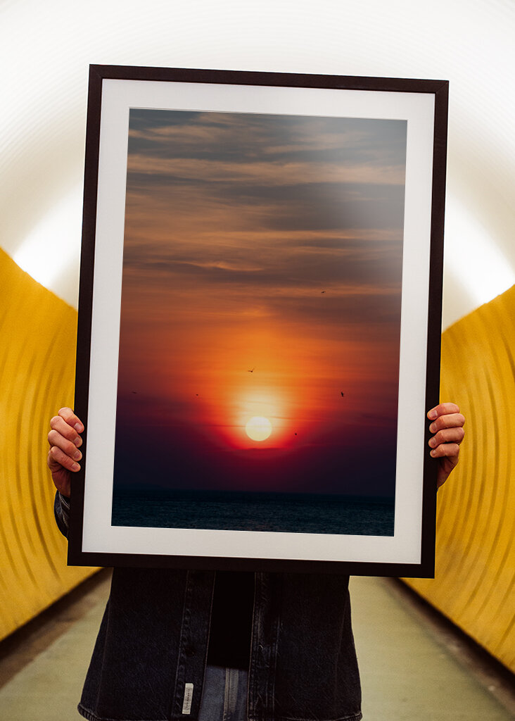 Hypnotiserande Solnedgång 