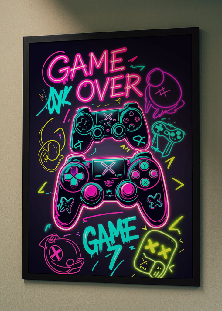 Game Over Neon-Vibes