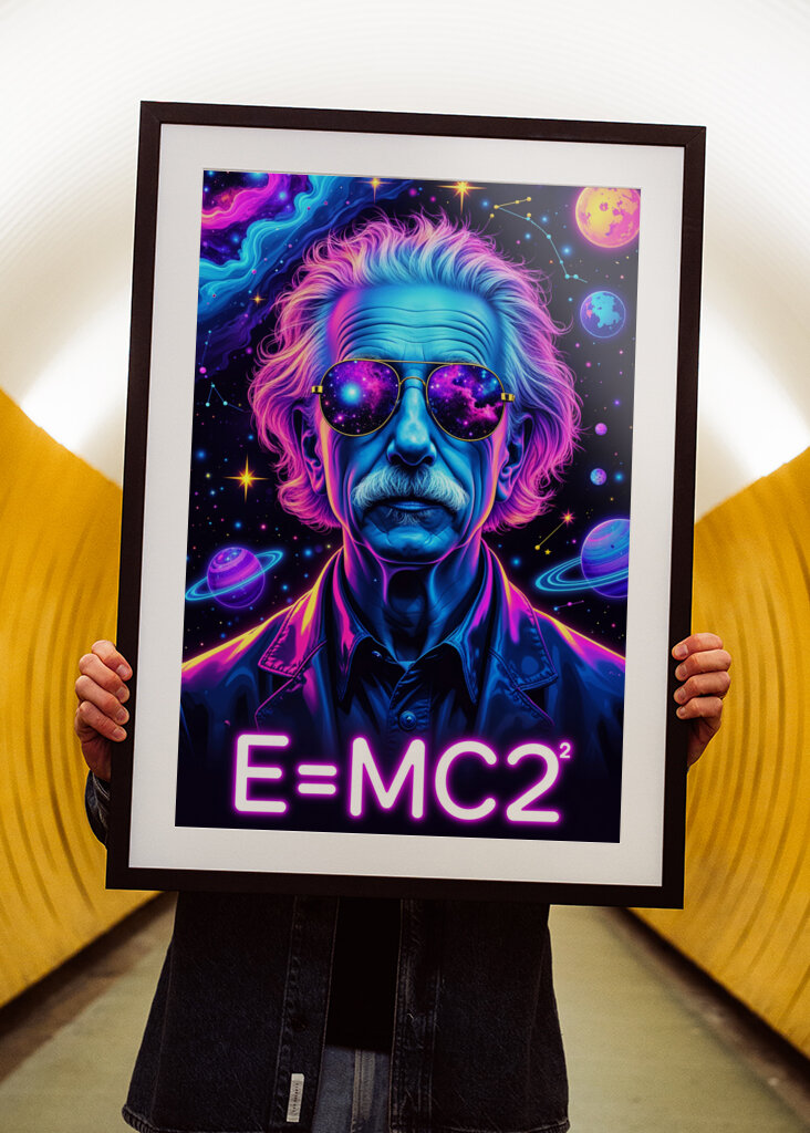 Einstein im Neon-Universum
