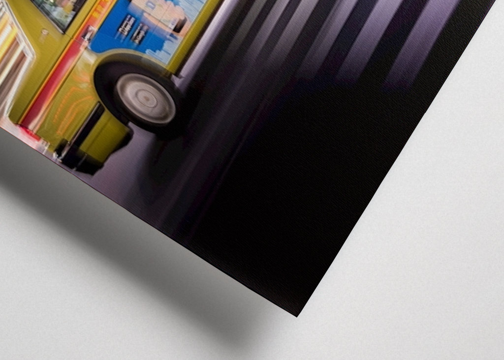 Tracce di luce e corsa in taxi