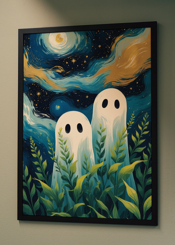 Sterrenhemel en glurende geest