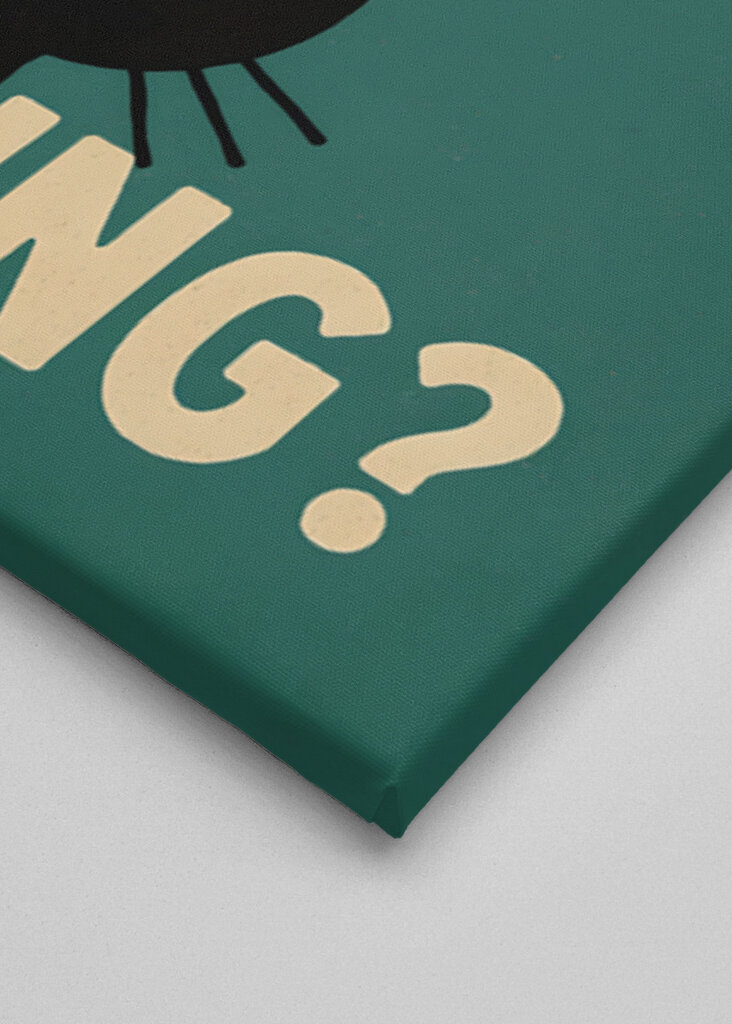 Plakat z kotem robiącym kupę minimalistyczny