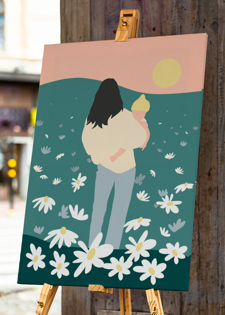 Mother & Baby Wildflower Field