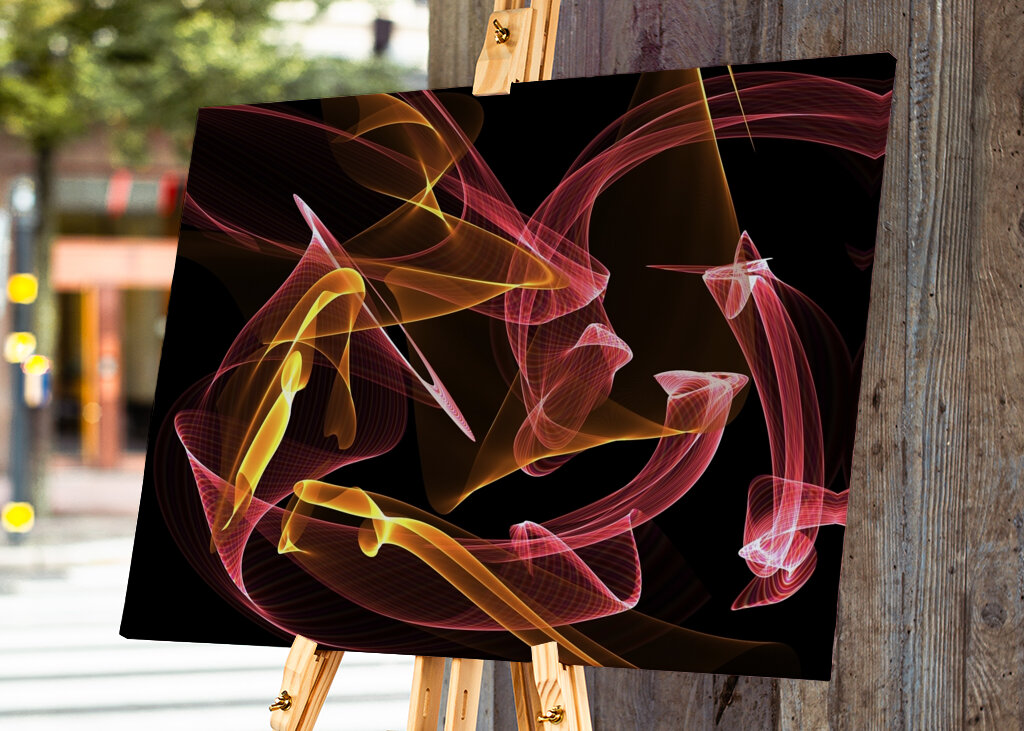 Abstraktes Linienspiel